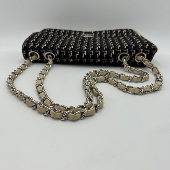 (SOLD) Chanel Black Vintage Small Printed CC Flap Bag - Picture 8 of 16